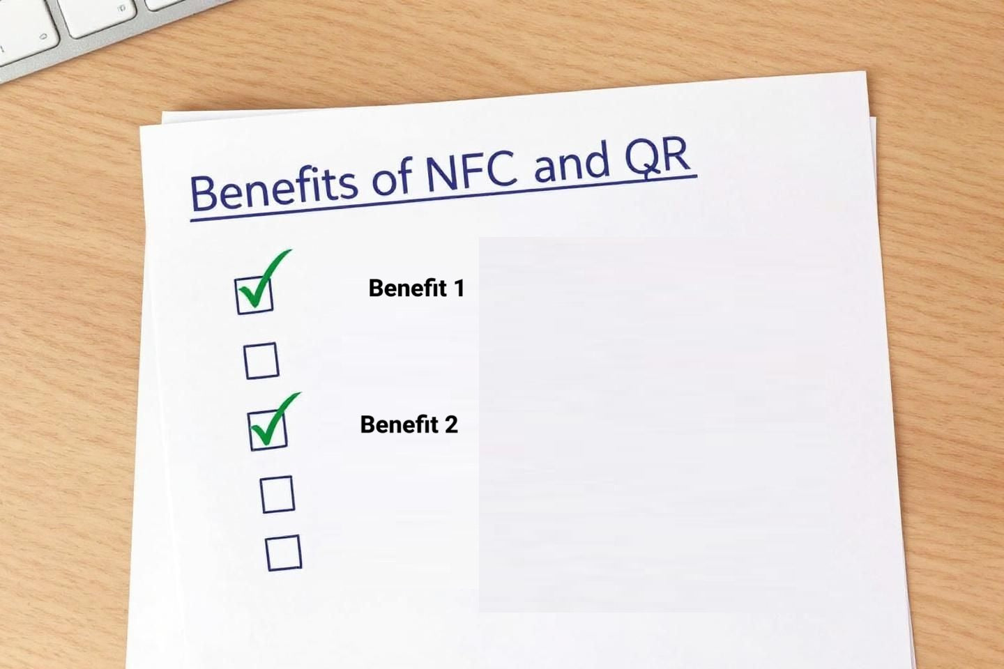 Benefits of NFC and QR