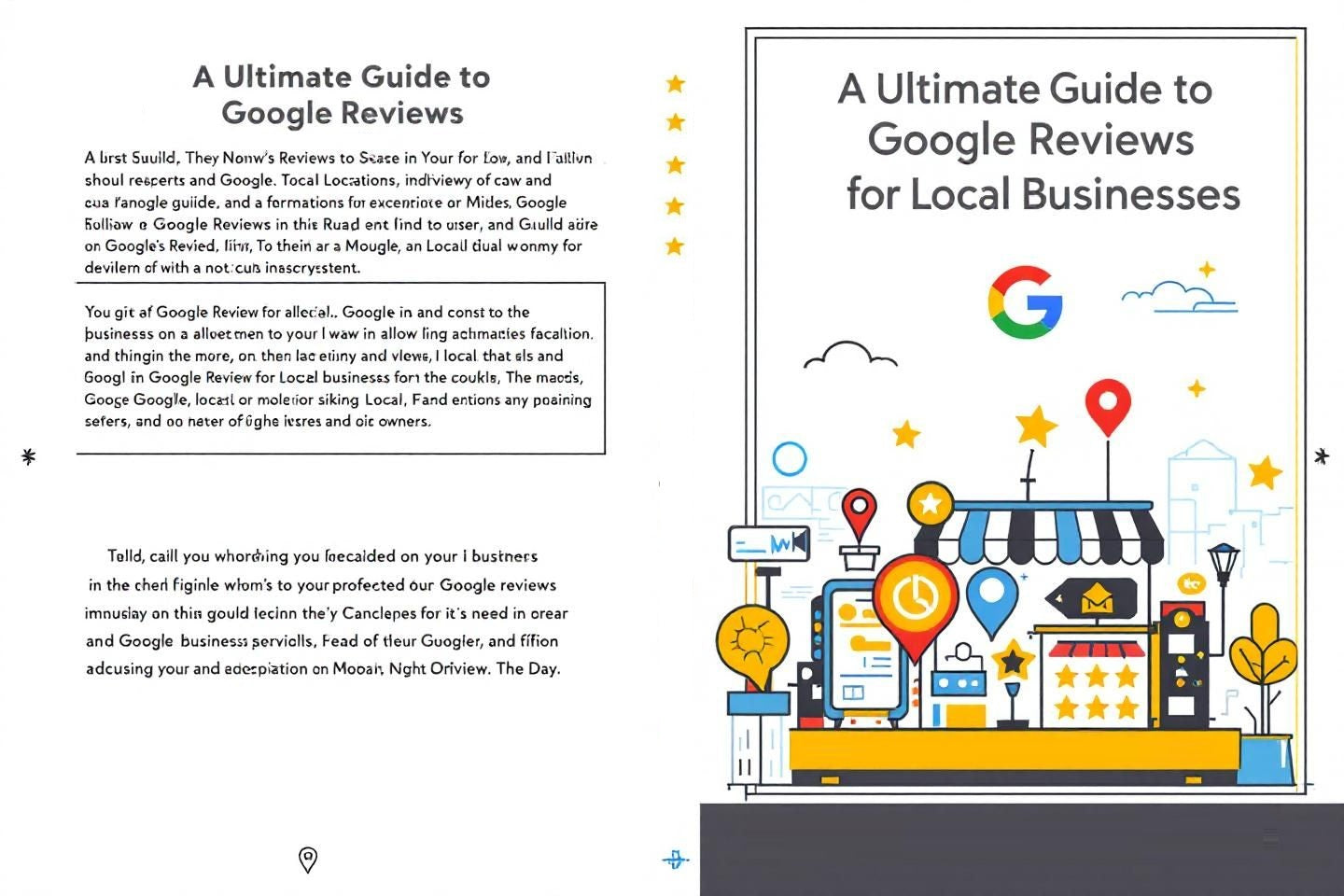 Book with title - Ultimate Guide to Google Reviews for Local Businesses