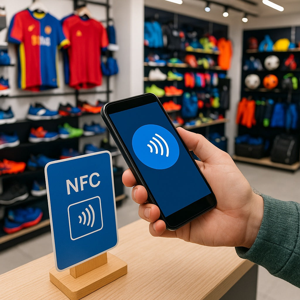 Customer scanning NFC Card