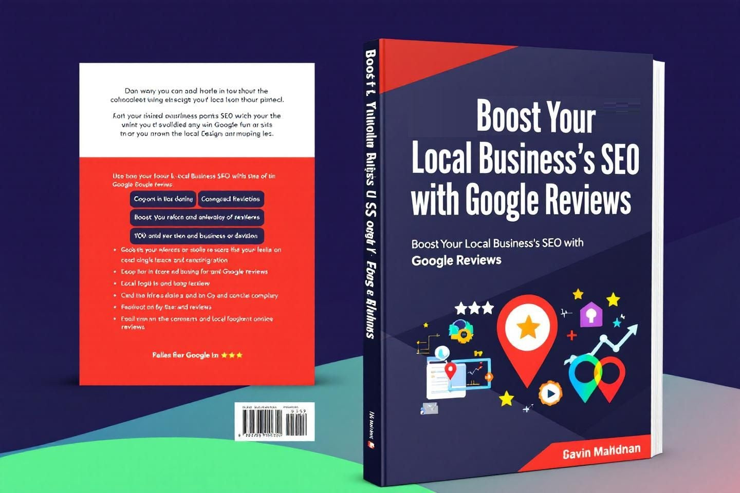 Book with title - Boost Your Local Business's SEO with Google Reviews