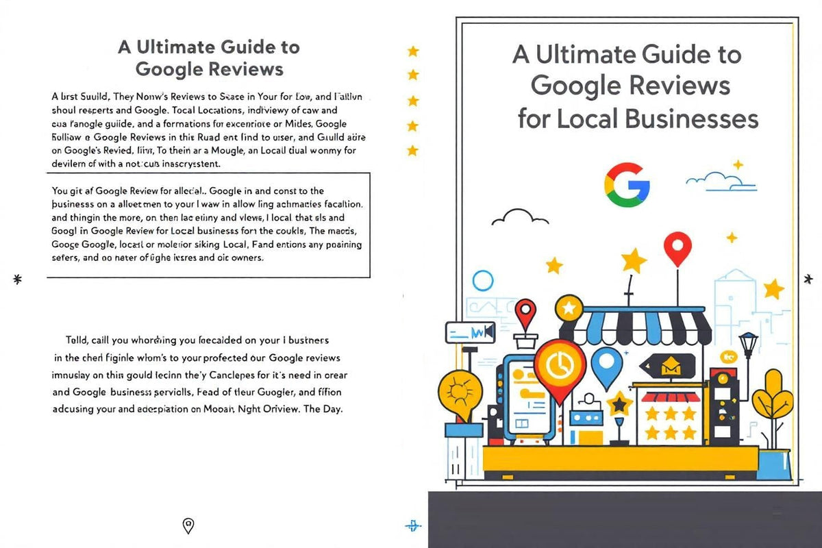 Book with title - Ultimate Guide to Google Reviews for Local Businesses