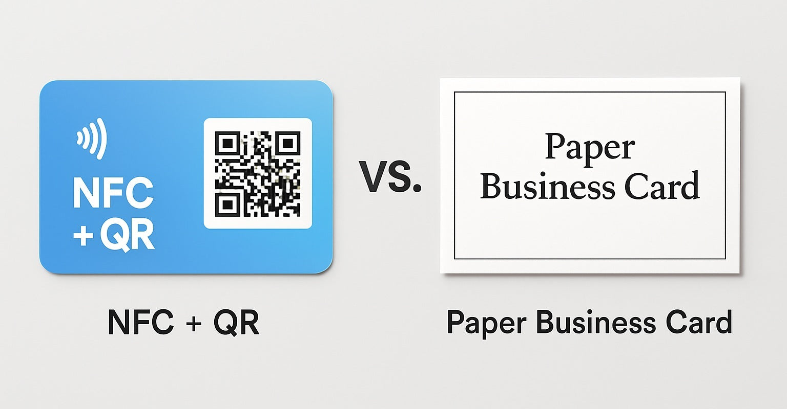 Outperform the Competition: The Advantages of Digital (NFC + QR) versus Paper Business Cards