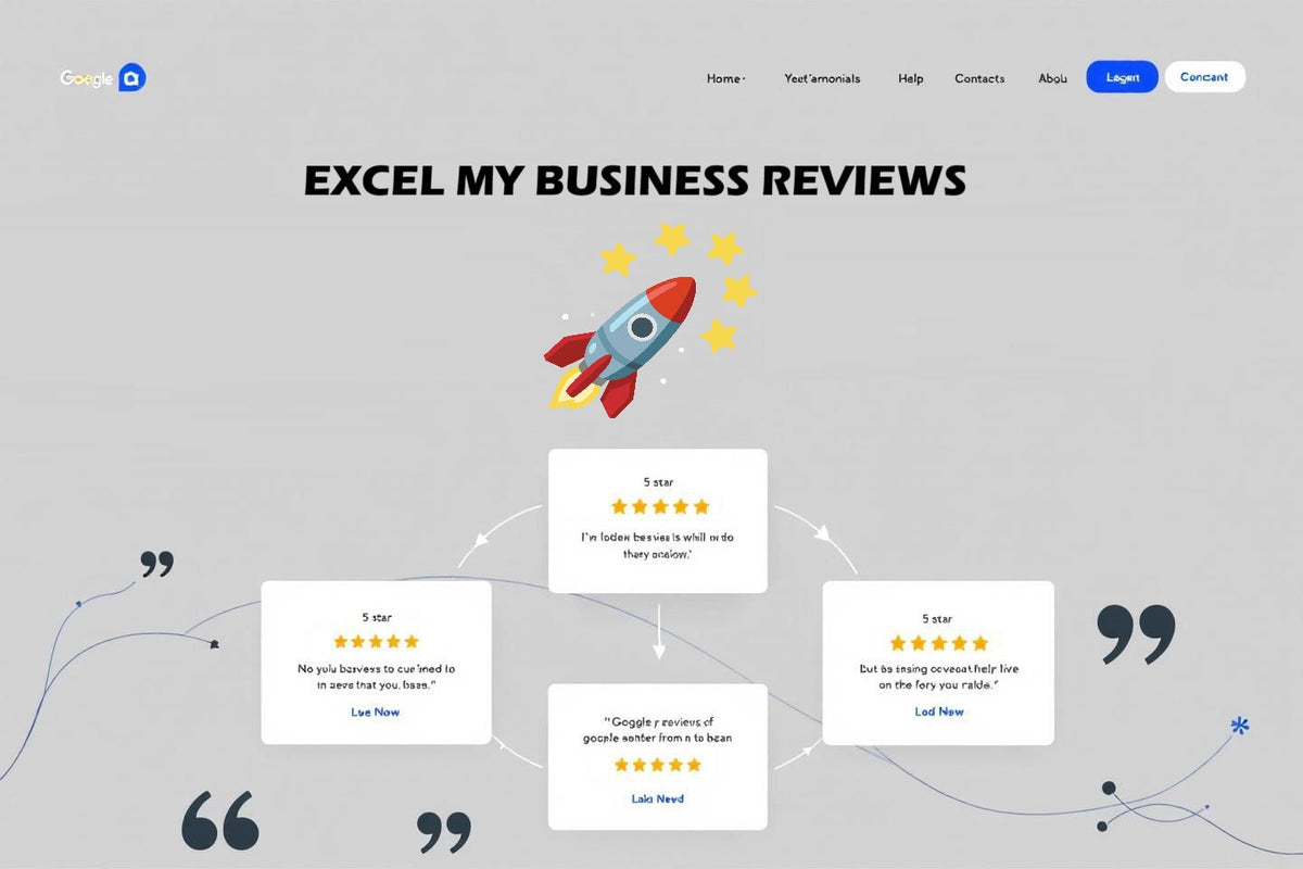 Website with 5-star Google Reviews as Testimonials