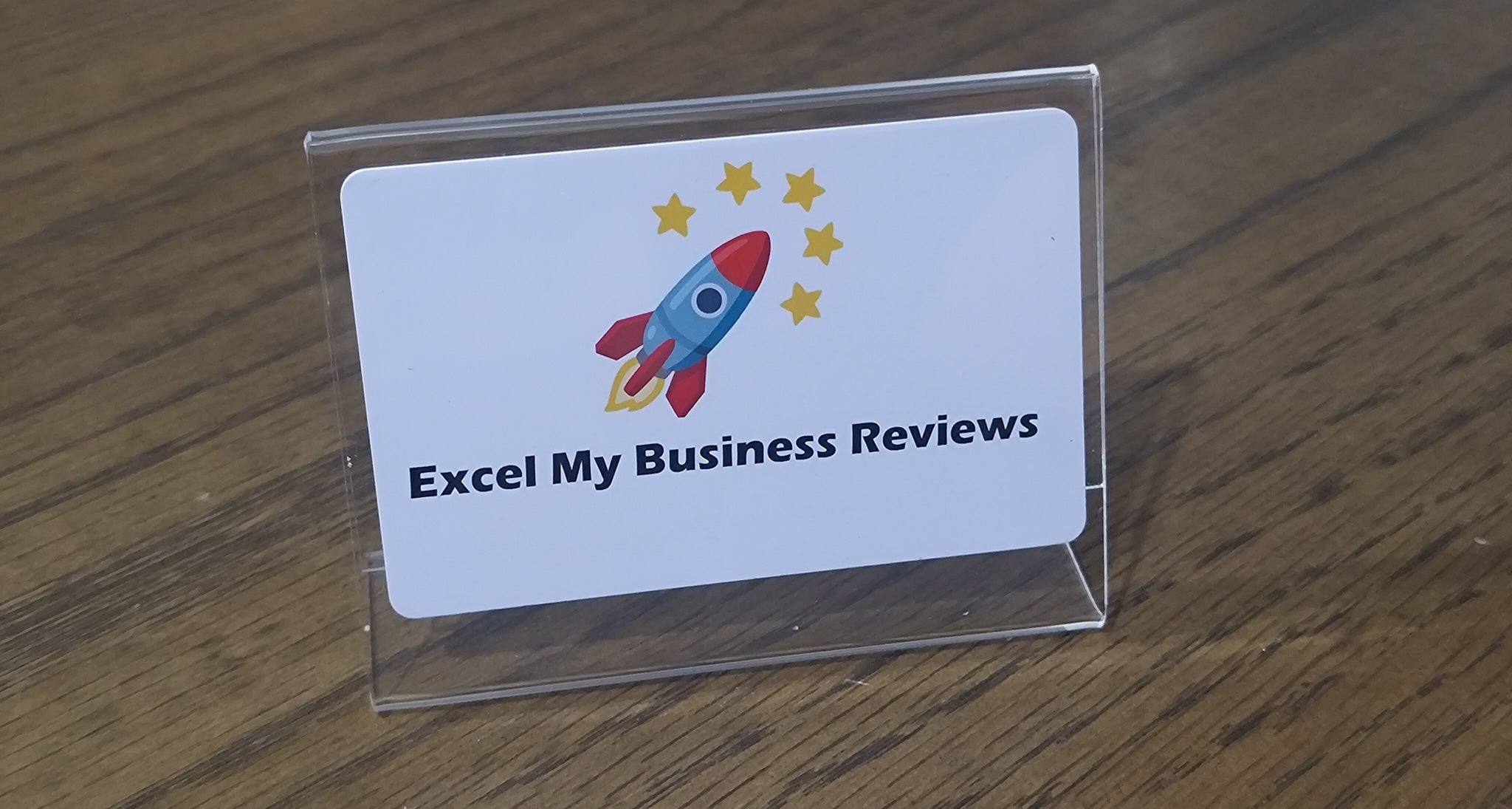 Slanted Acrylic Card Holders