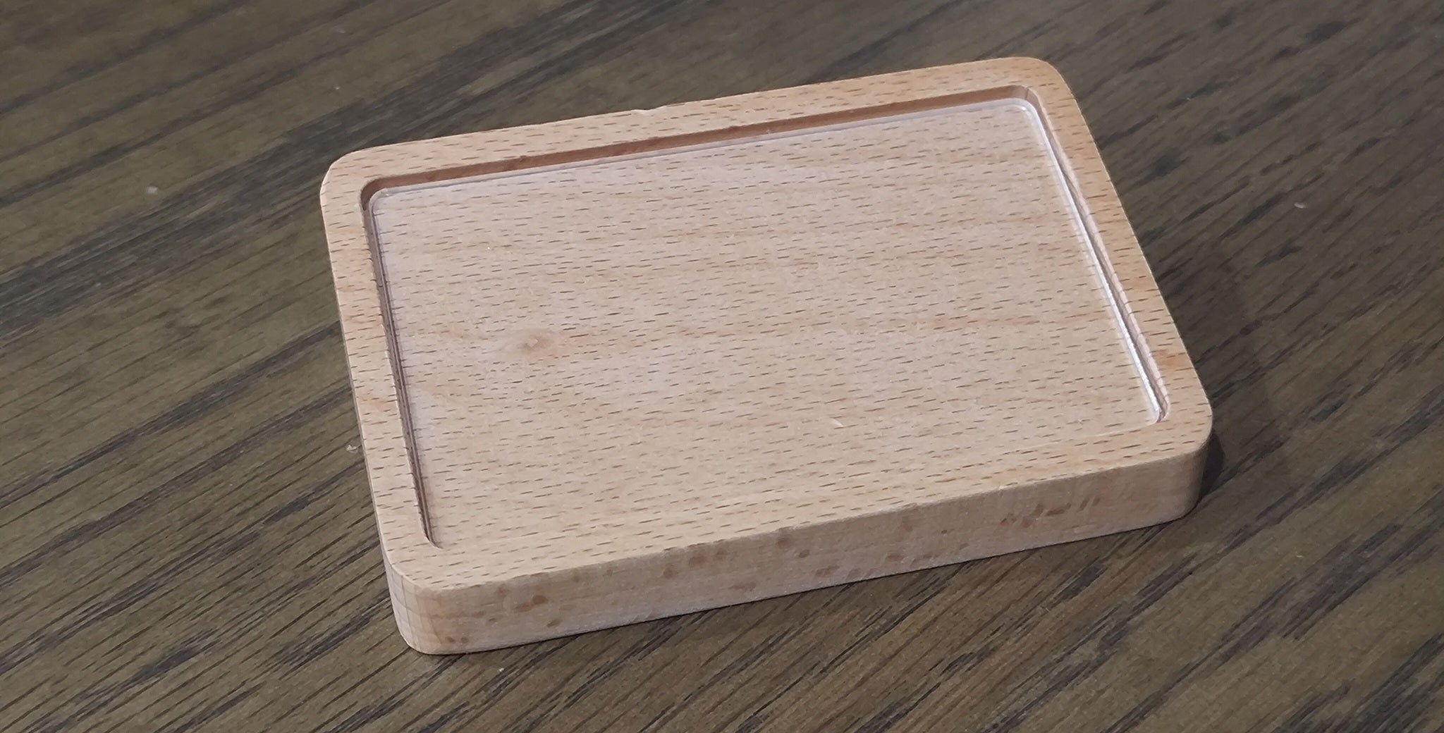 Table Card Holder, Display Board from Solid Wood