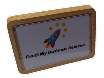 Table Card Holder, Display Board from Solid Wood