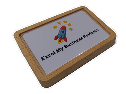 Table Card Holder, Display Board from Solid Wood