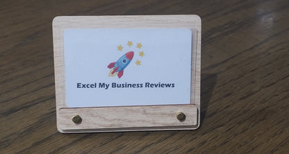 Wooden Card Holder Stand