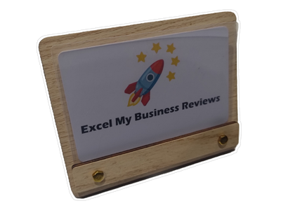 Wooden Card Holder Stand