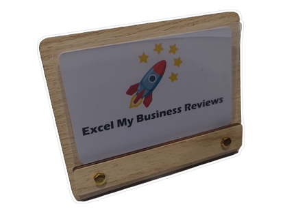Wooden Card Holder Stand