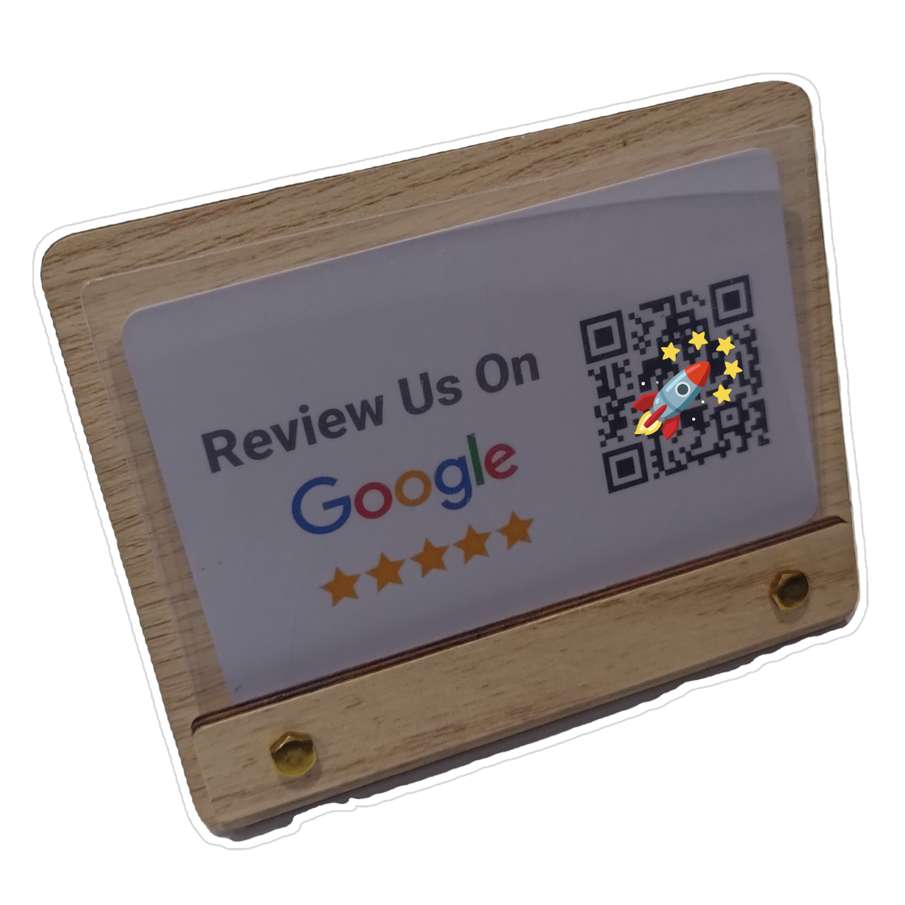 Wooden Card Holder Stand